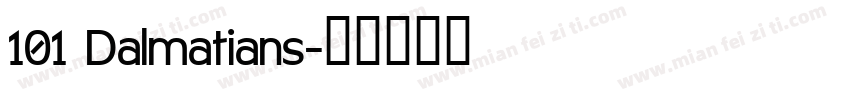 101 Dalmatians字体转换